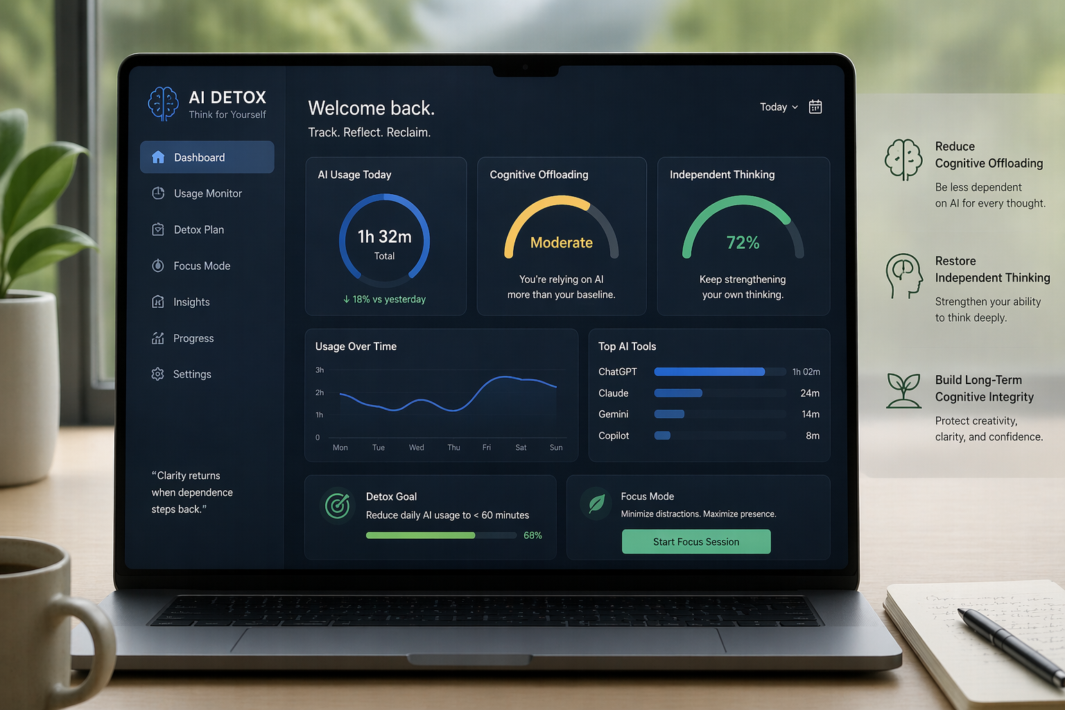 AI detox application